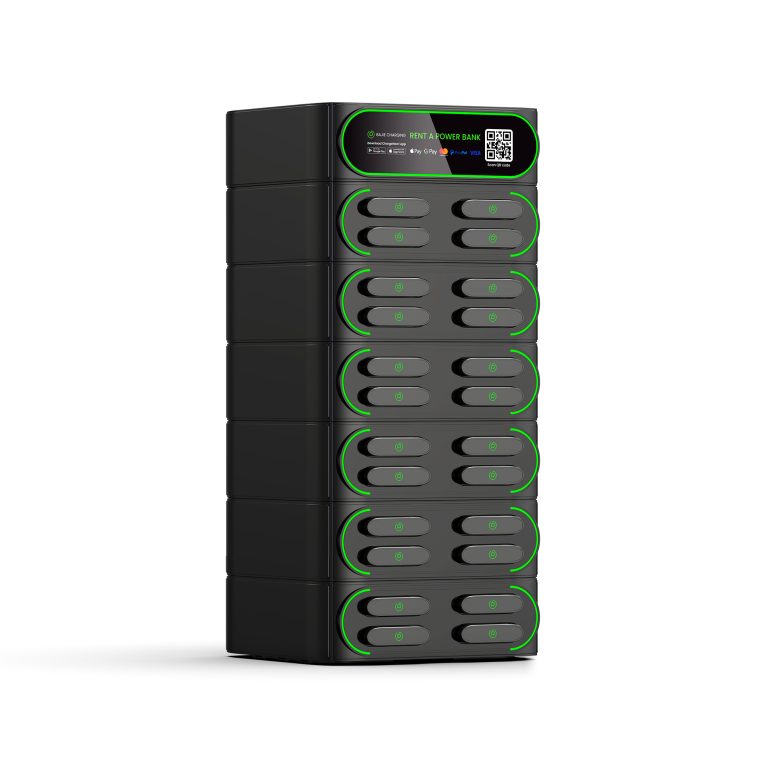 BAJIE CHARGING-24口叠加机柜-黑色-左侧面-1