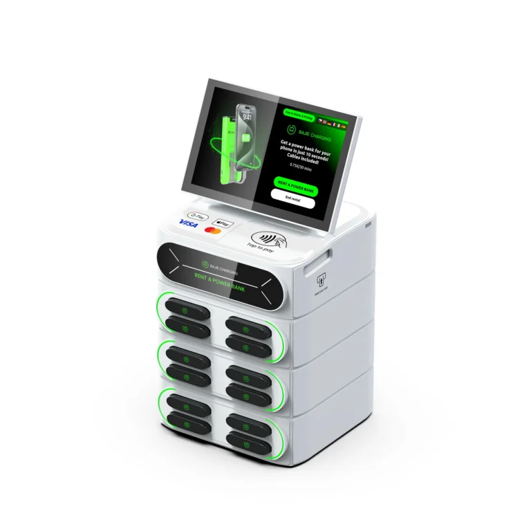 BAJIE-12口叠加内置POS机柜-白色-右顶面-1