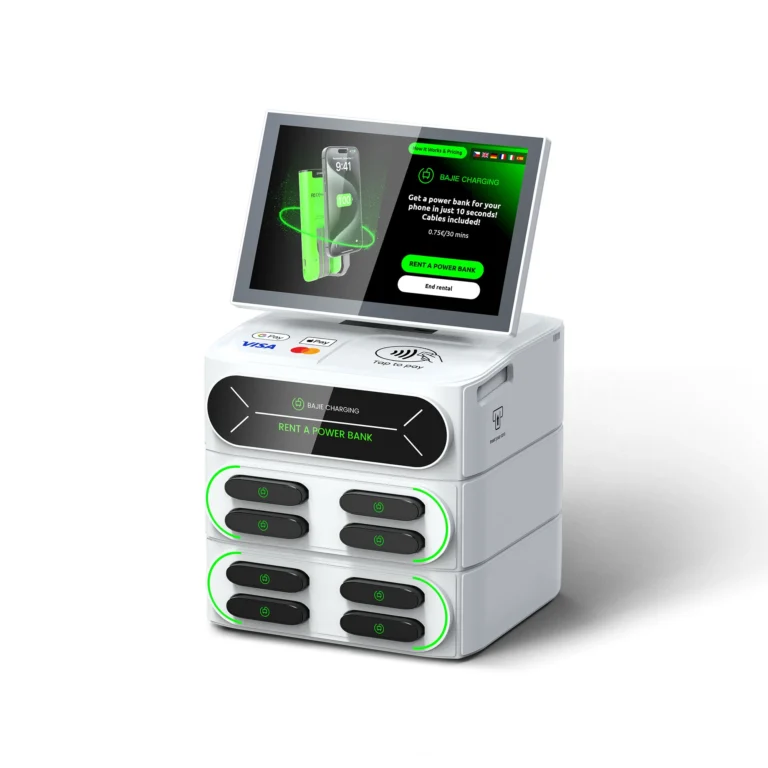 BAJIE-8口叠加内置POS机柜-白色-右顶面-2