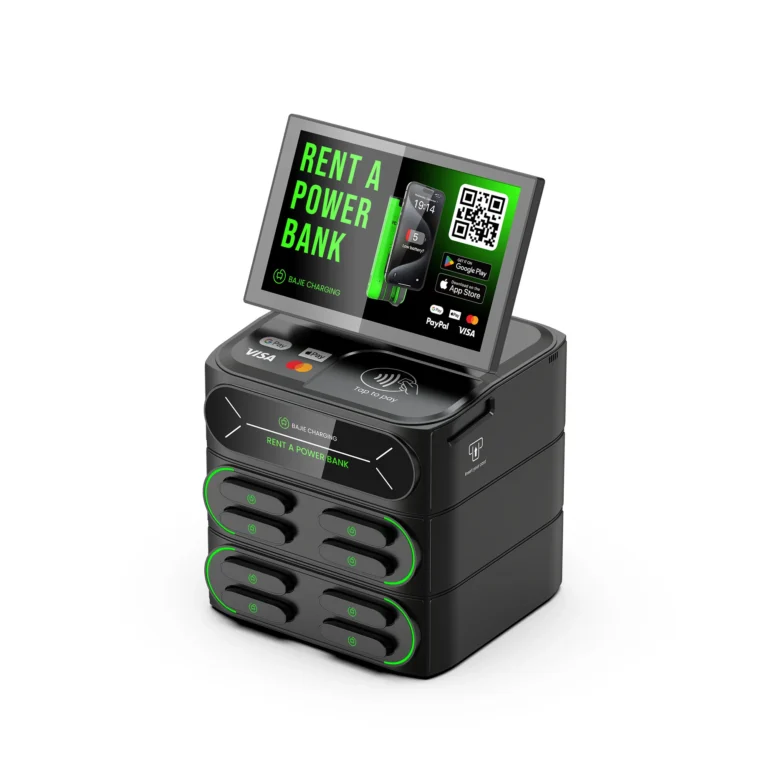 BAJIE-8口叠加内置POS机柜-黑色-右侧面-3