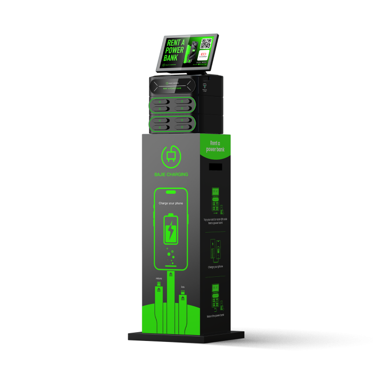 BAJIE CHARGING-8口叠加内置POS机柜-底座-黑色-右侧面-1