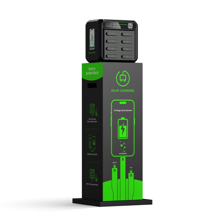 BAJIE CHARGING-8口机柜-底座-黑色-左侧面-1